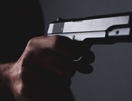 man committing aggravated assault with a deadly weapon